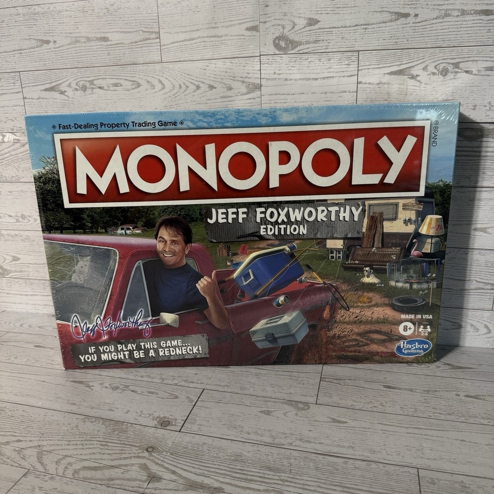 Monopoly - Jeff Foxworthy Redneck Property Trading Edition Board Game - New